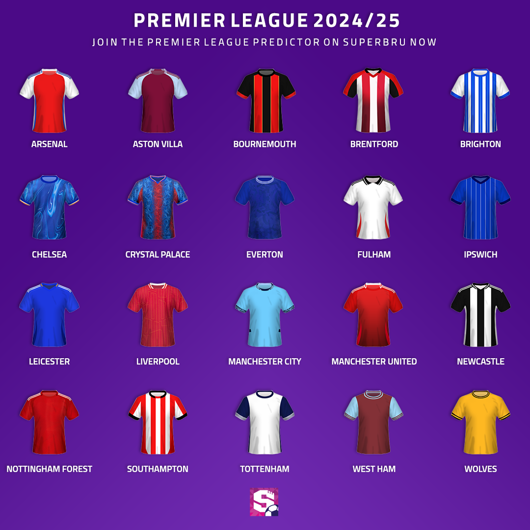 All Sportz 🏀⚽ on X All Premier League teams for the 2024/25, Venha se